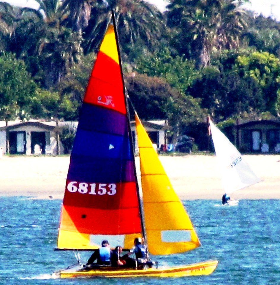 Sailing Mission Bay, San Diego, California