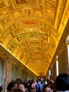 Vatican hallway ceiling