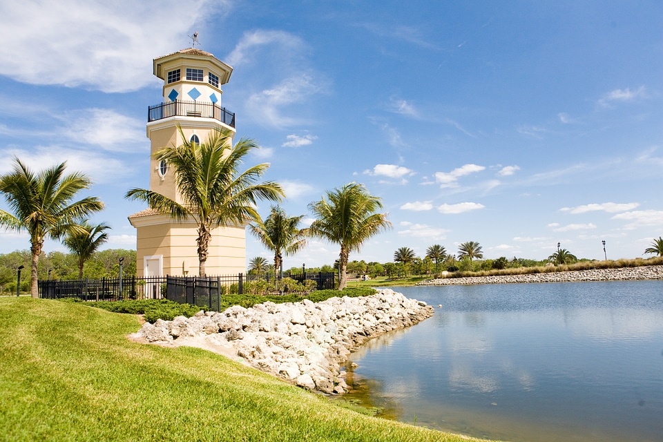 Landscape outside lake