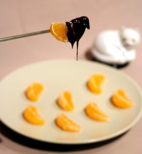 Chocolate dipped clementines, so delicious photo