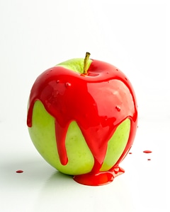 Red paint angry sadness