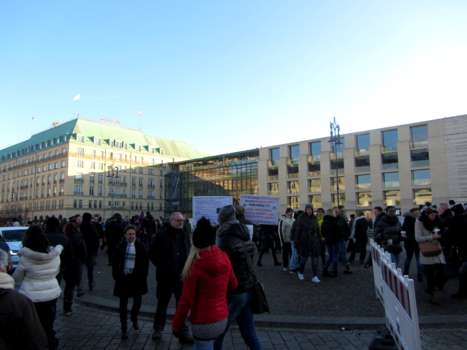 Hinter der Fichte Protest (Silvester 2016) - Pariser Platz - Berlin