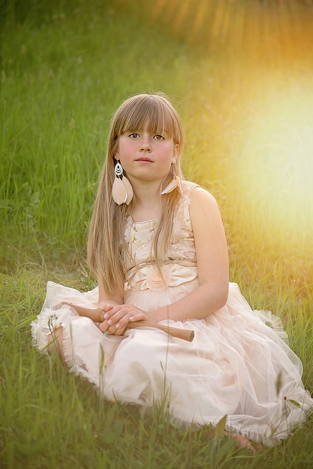 Child meadow out