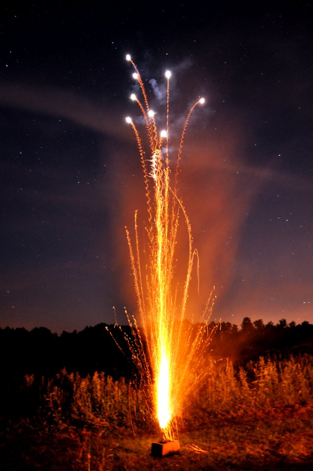 Roman Candle Time Exposure