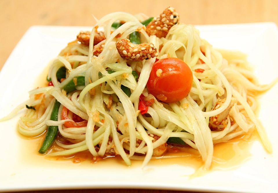 Salad vegetable green papaya salad