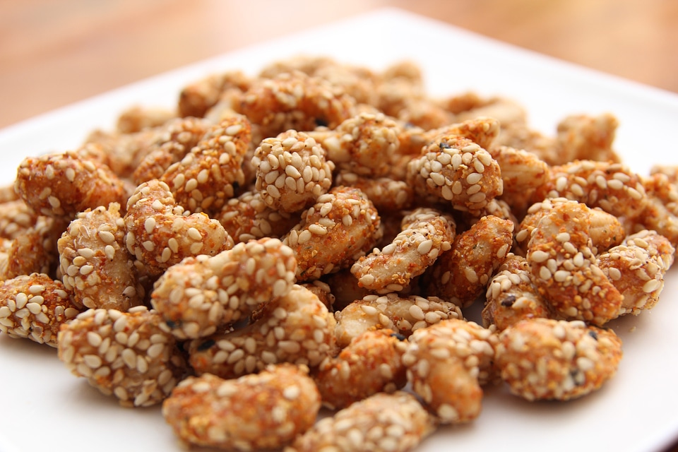 Snack cashew nuts food