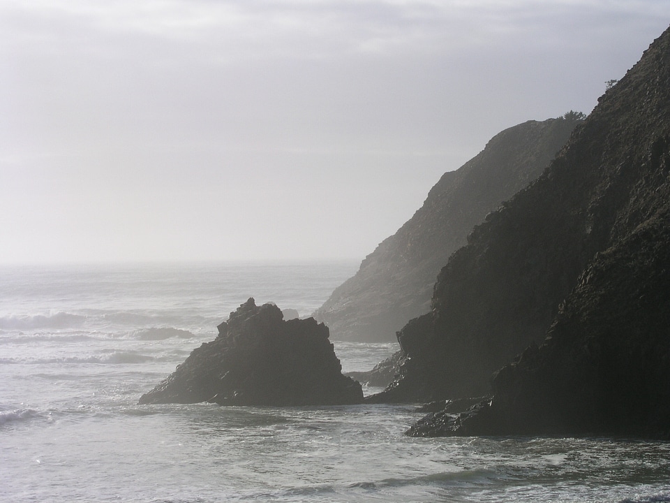 Coast waves coastline
