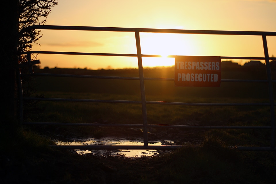 Trespassing trespassers prosecuted