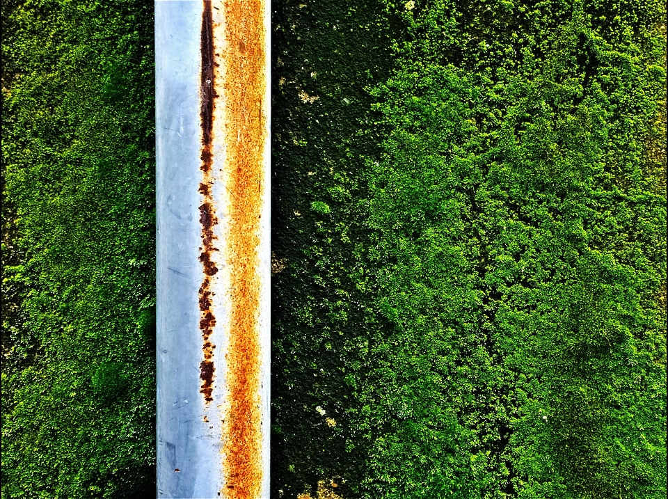 Metal rust weathered