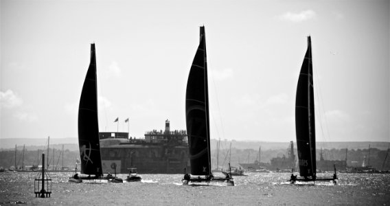 Americas Cup Portsmouth - Heading For The Second Mark