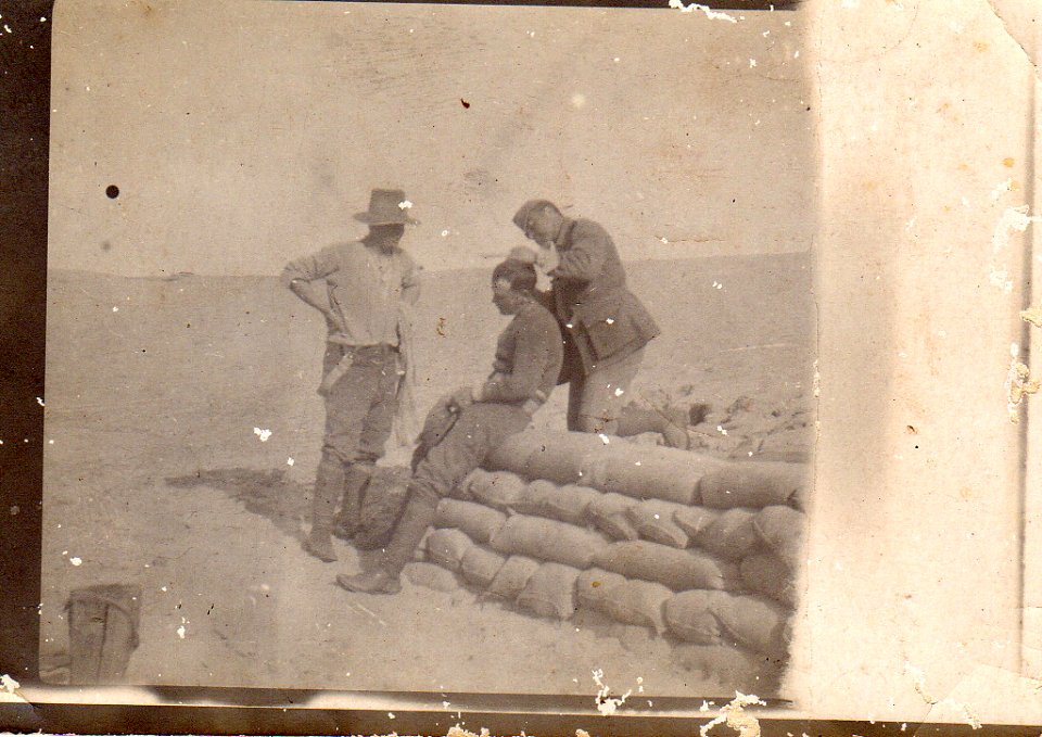Haircut or De-lousing at Zeitoun in Egypt, 1915 or early 1916