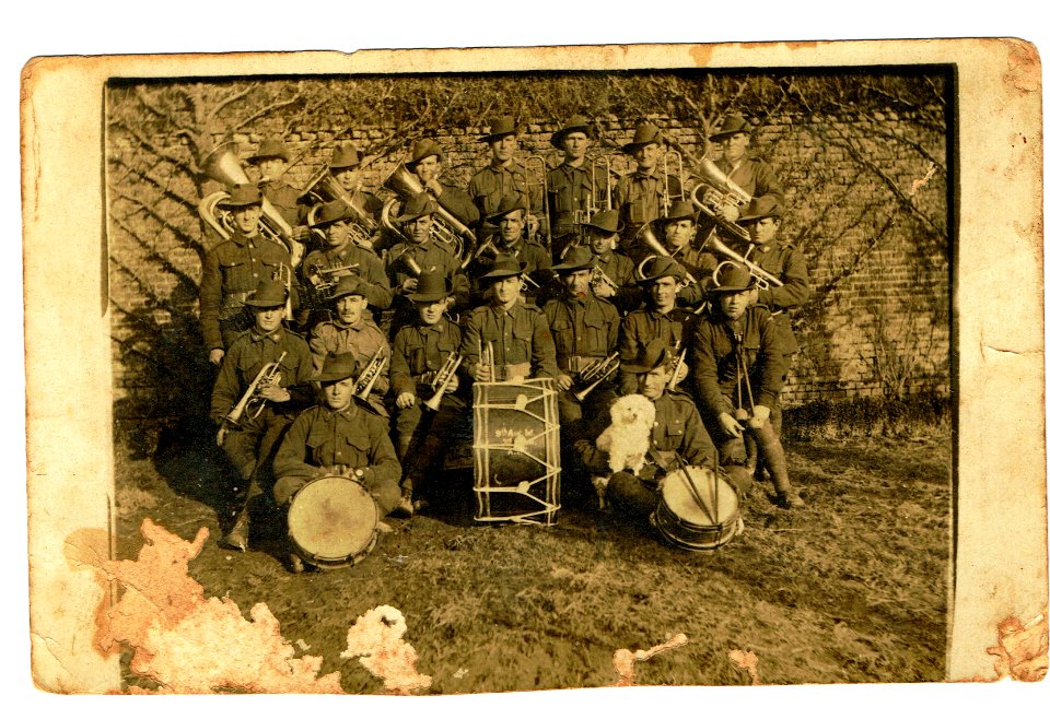 Postcard Photograph, 9th Battalion Band, 1st AIF. France, 30 March 1917