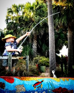 waiting for the catch