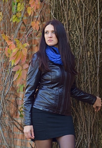 Photoshoot blue shawl outdoors