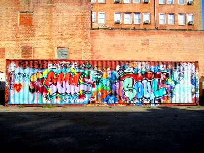 street art alley way in augusta,ga photo