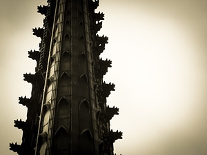 Cologne church steeple photo