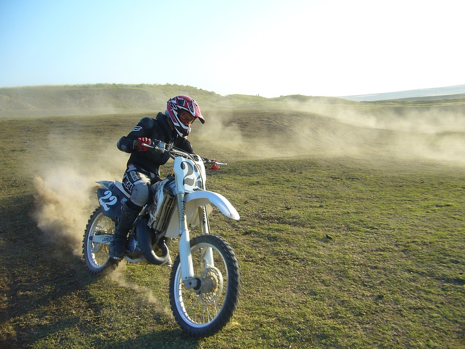 Motocross sports motorcycle