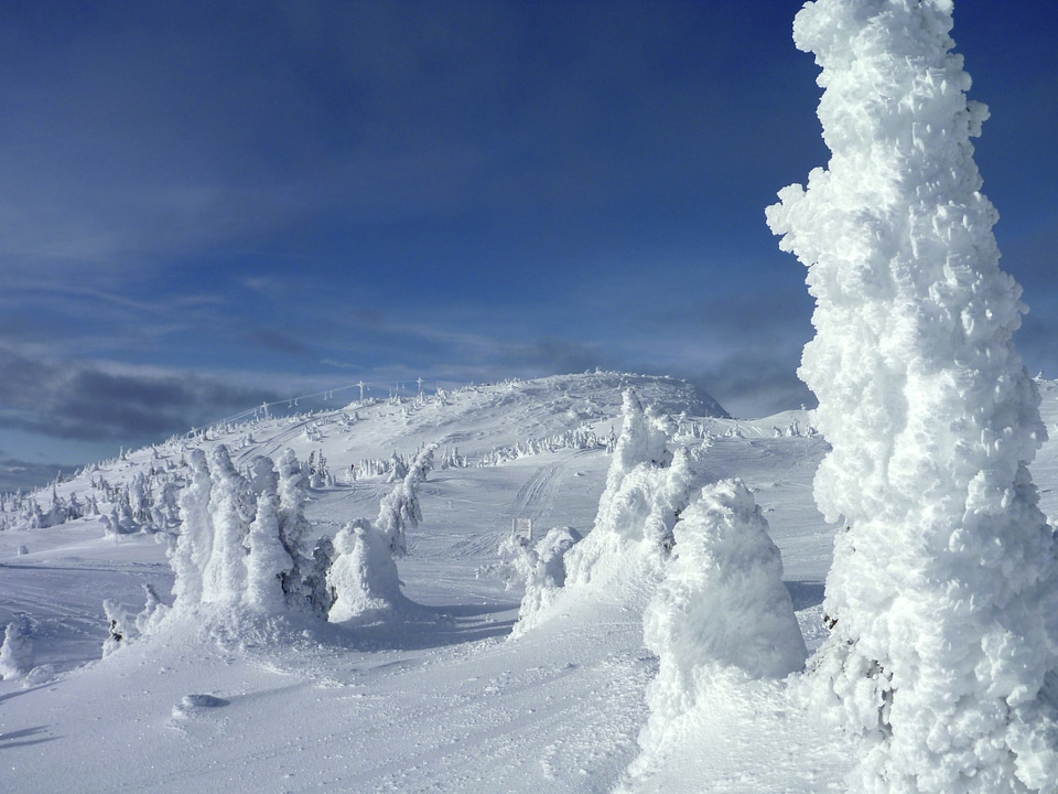 Landscape winter mountain