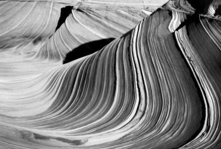 AZ - The Wave, Paria Canyon Wilderness, Mar 1987 -BW (5)