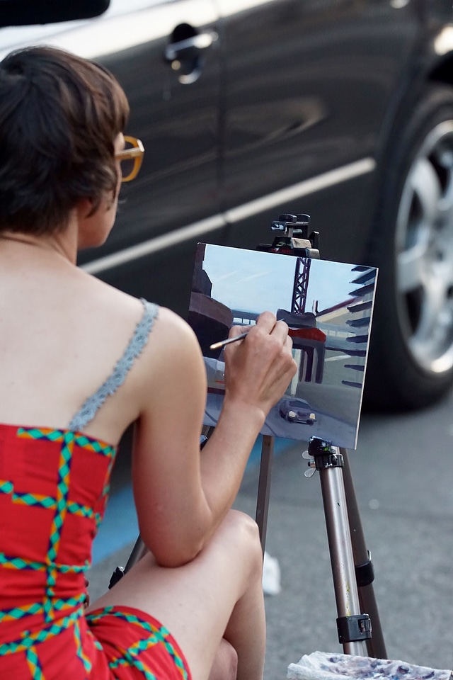 Painter female road