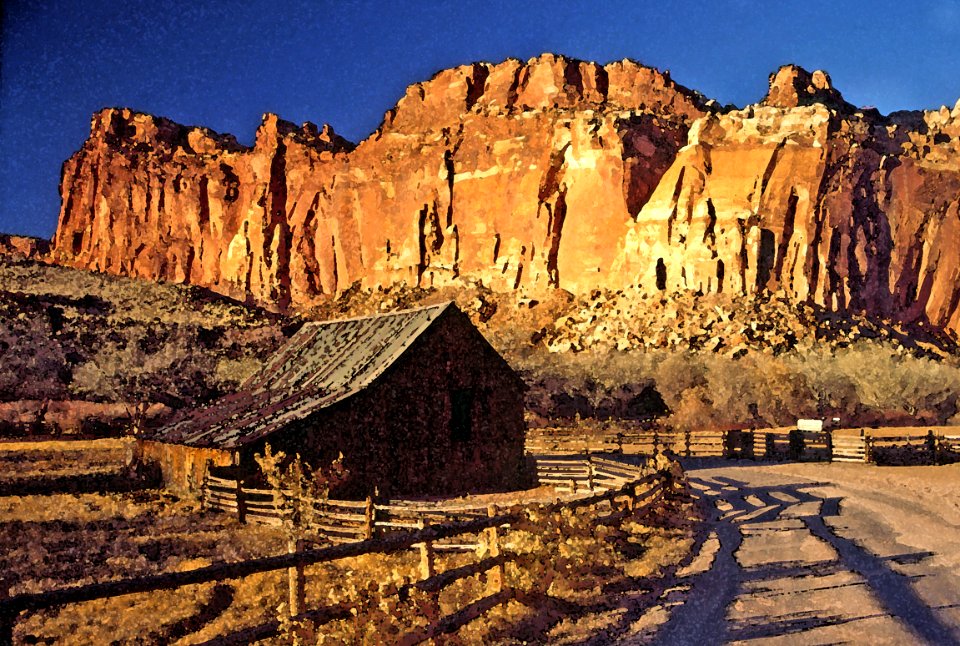 Fruita, Capitol Reef National Park, just east of Torrey, Utah.
