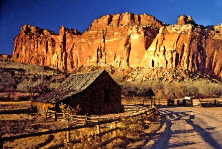 Fruita, Capitol Reef National Park, just east of Torrey, Utah.