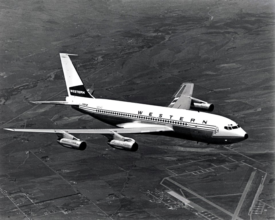 WAL Boeing 707- 720B with Indian head Logo -1962