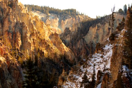 Views of the Grand Canyon of the Yellowstone from Uncle Tom's Trail photo