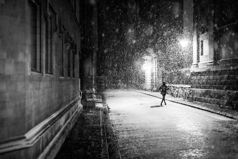City urban snow