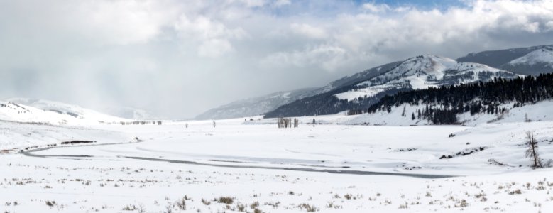 Midwinter view of Lamar Valley
