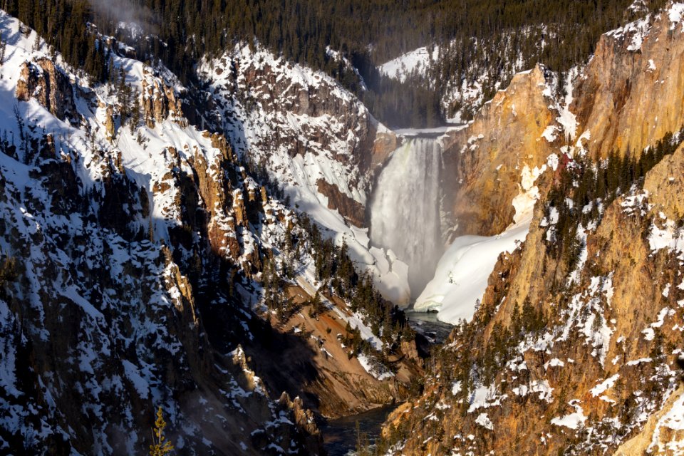 Grand Canyon of the Yellowstone opening day 2018 from Artist Point