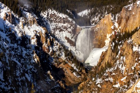 Grand Canyon of the Yellowstone opening day 2018 from Artist Point photo