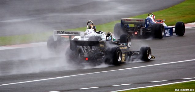 Silverstone Classic - Vintage F1 Cars In The Rain photo