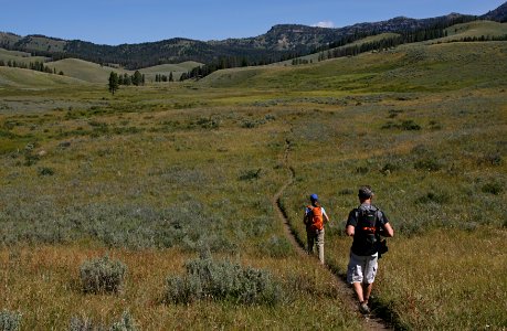 Hikers on Dailey Creek Trail photo