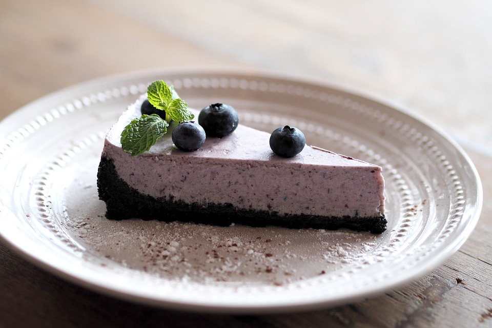 Dessert purple of the blank