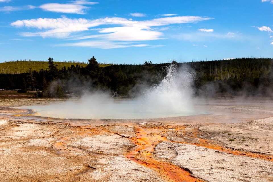 Mugwump Geyser eruption