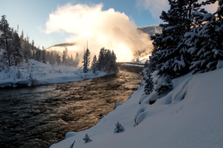 Beryl Spring and Gibbon River photo