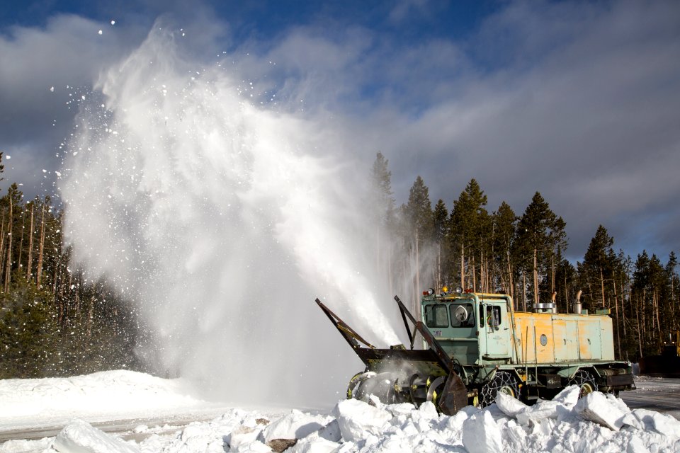 Snow blower near Norris Junction
