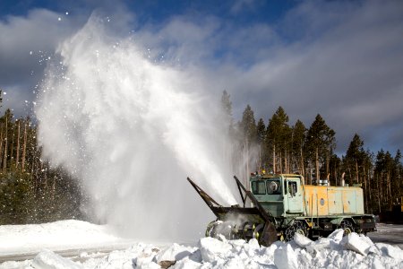 Snow blower near Norris Junction photo