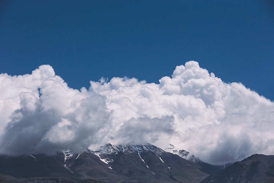 Clouds sky blue photo