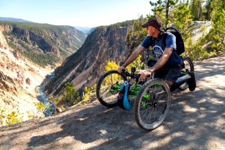 Exploring the Sublime Point Trail with an off-road wheelchair