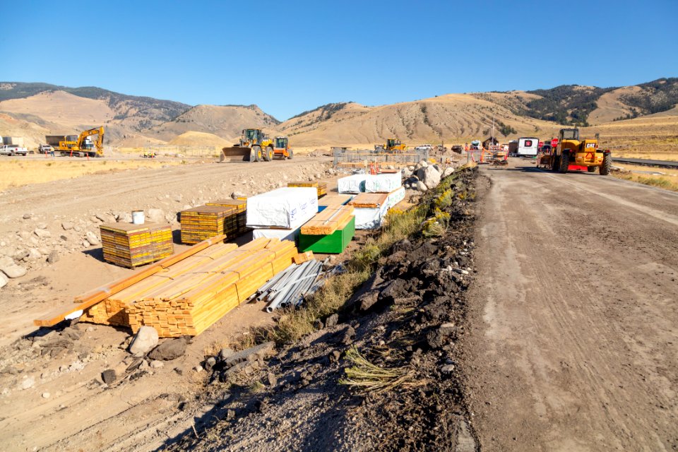 North Entrance Improvement Project: Overview of the project looking east (2)