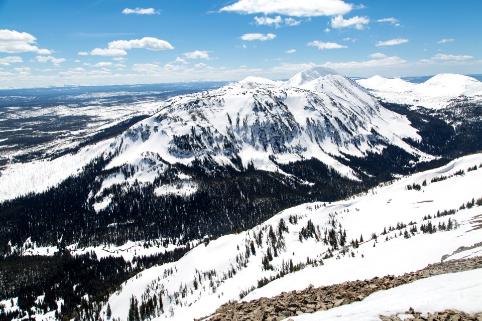 Winter view of Dome Mountain & Mount Holmes