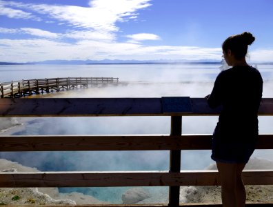 Black Pool at West Thumb Geyser Basin photo