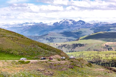 Views along Grand Loop Road from Tower Junction to Canyon Village (5) photo