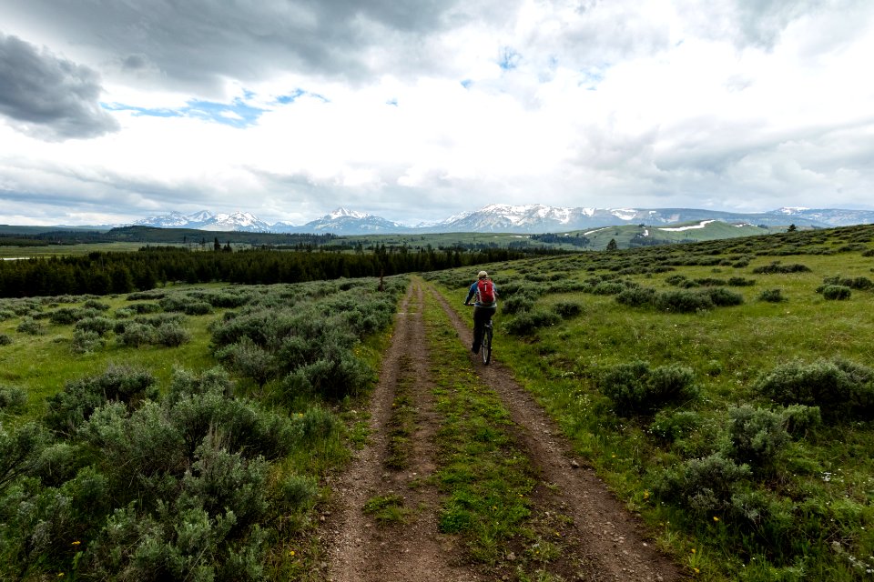 Biking the Bunsen Peak Trail