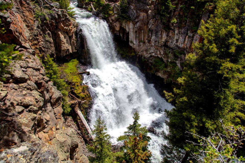Undine Falls from the Lava Creek Trail