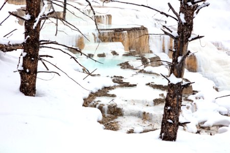 Water flow changes at Canary Spring photo