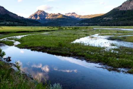 Below the confluence of Pebble and Soda Butte creeks photo