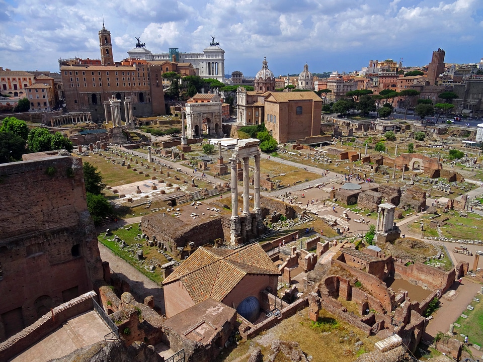 Roman forum ancient architecture city